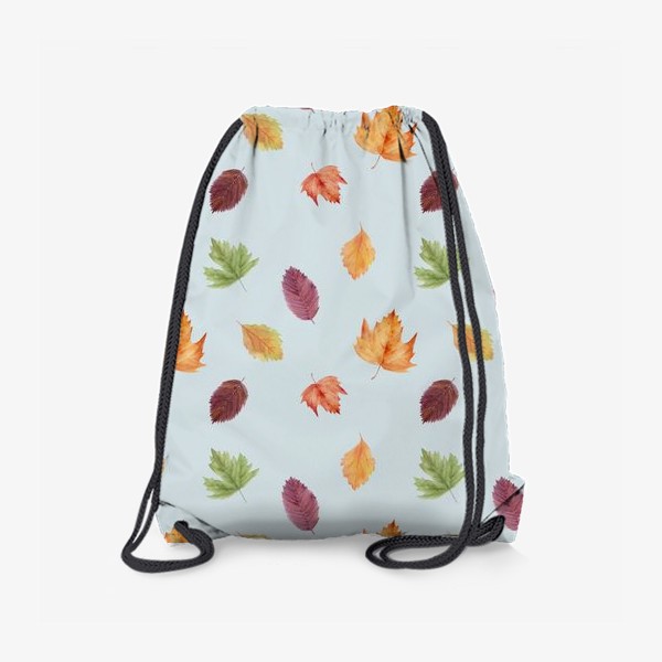 Рюкзак «Осенний узор с акварельными листьями»