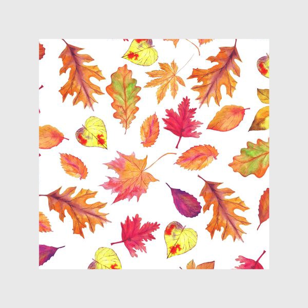 Скатерть «осенние листья разные паттерн»