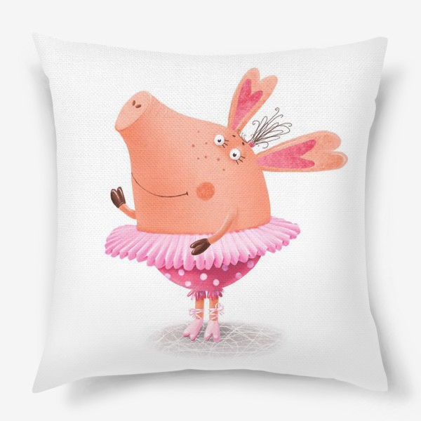 Подушка «Свинка - балеринка»