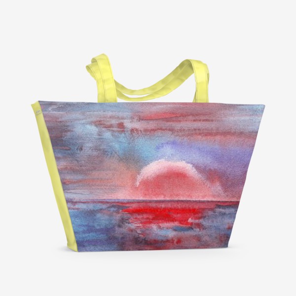 Пляжная сумка «закат на море 3»