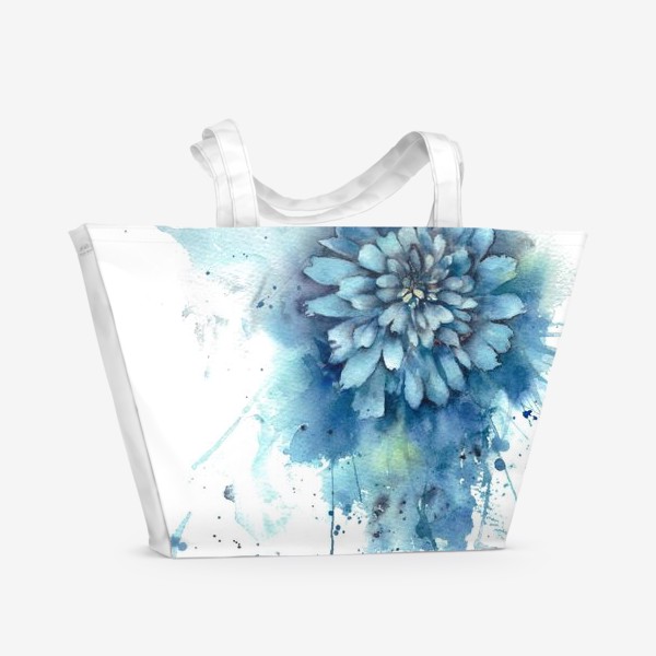 Пляжная сумка «Голубая хризантема»