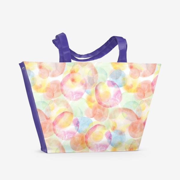 Пляжная сумка «Акварельные шарики»