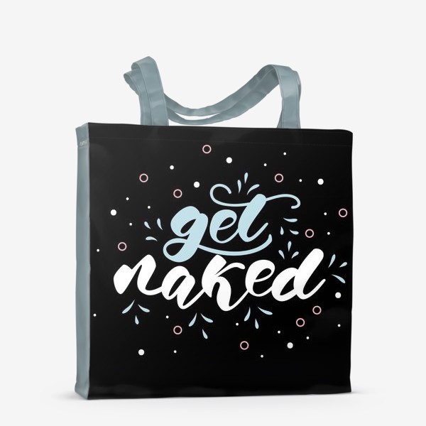 Сумка-шоппер «Get naked. Poster for Bathroom»