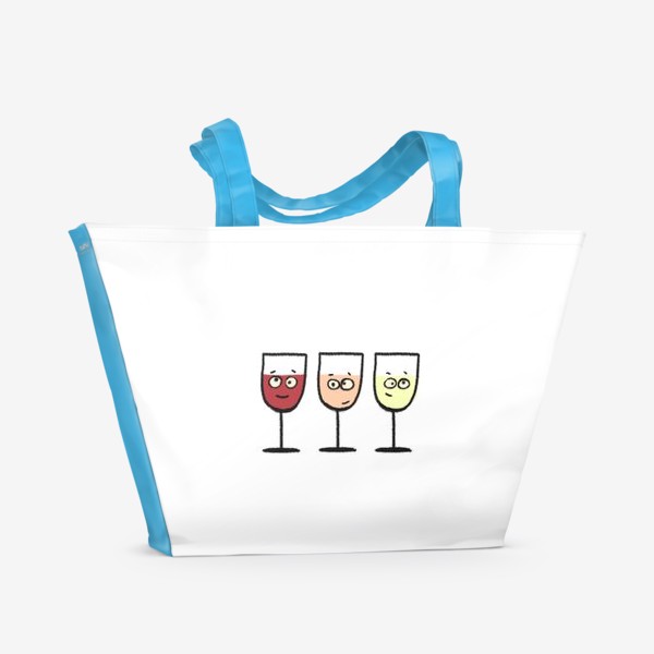 Пляжная сумка «Вино»