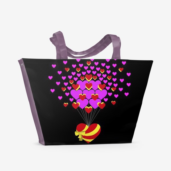 Пляжная сумка «Цветущее сердце»