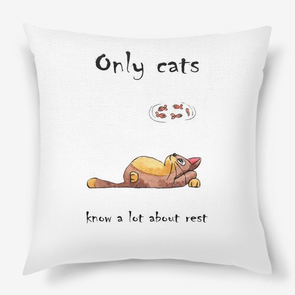 Подушка «Кот на отдыхе»