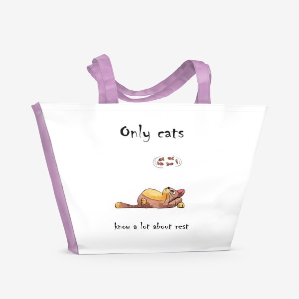 Пляжная сумка «Кот на отдыхе»
