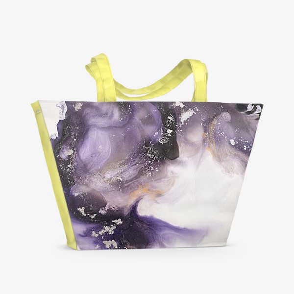 Пляжная сумка «Фиолетовая абстракция»