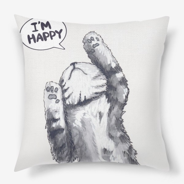 Подушка «Счастливый кот»