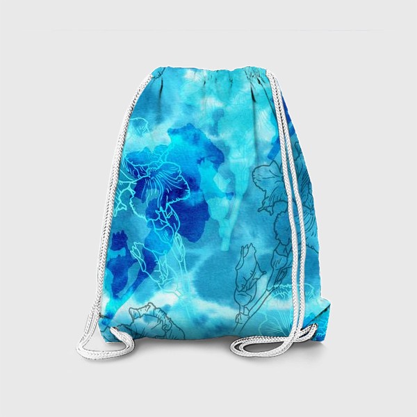 Рюкзак «Голубые ирисы»
