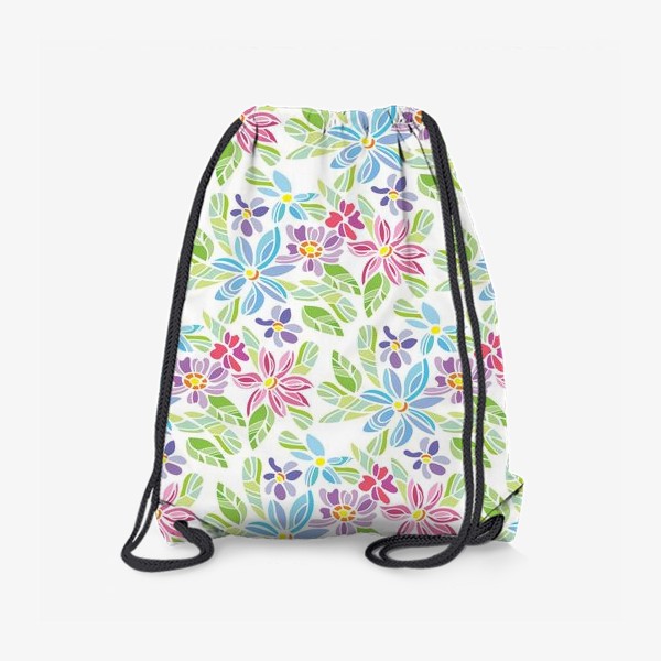 Рюкзак «Летние цветы. Паттерн»