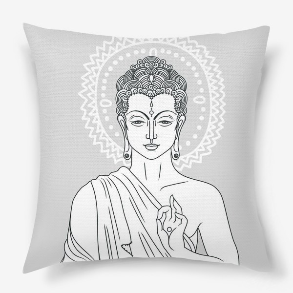 Подушка «Серебряный Будда»