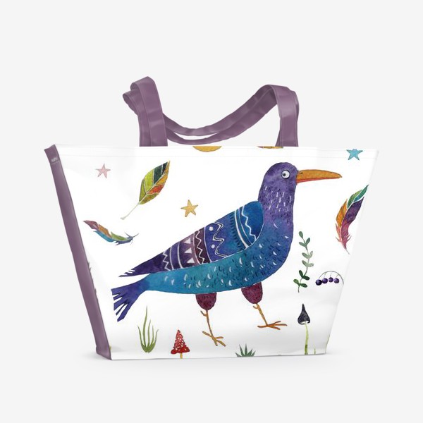 Пляжная сумка «Сказочная птица»
