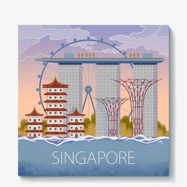 Холст «Сингапур»