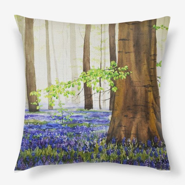 Подушка «Весенний лес»