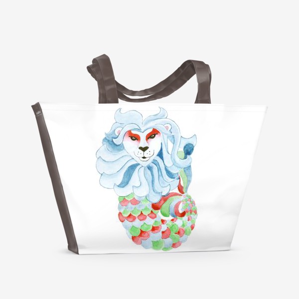 Пляжная сумка «МЕРЛИОН стилизованый»