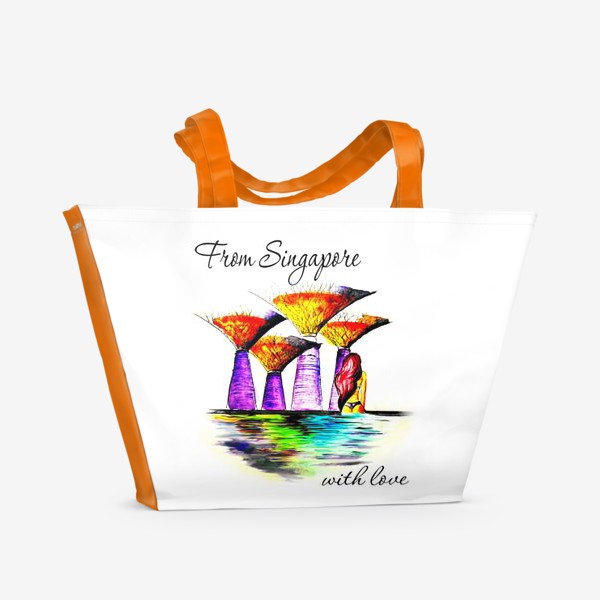 Пляжная сумка «Из Сингапура с любовью»