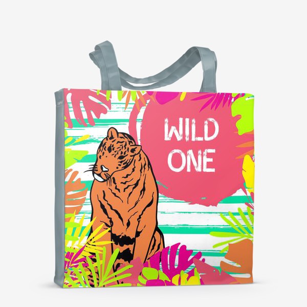 Сумка-шоппер «Тигр в джунглях»