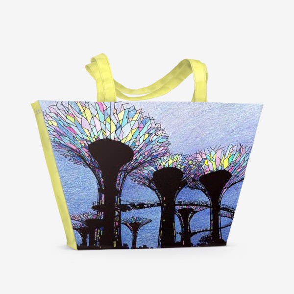 Пляжная сумка «Сингапурские сады над заливом»
