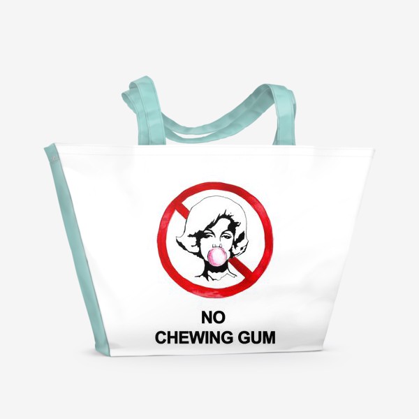 Пляжная сумка «No chewing gum»