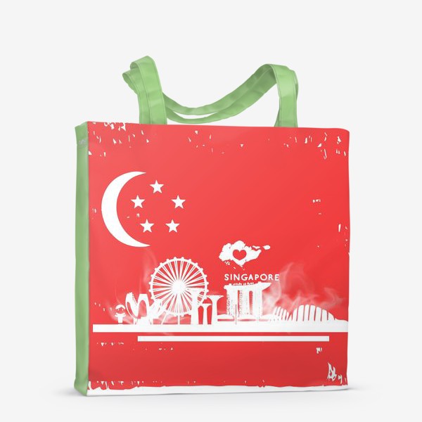 Сумка-шоппер «достопримечательности Сингапура»