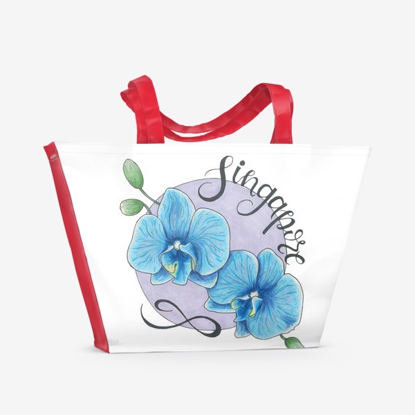 Пляжная сумка «Singapore Orchid»
