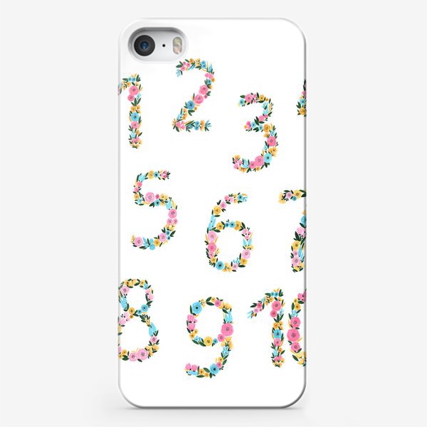 Чехол iPhone «Floral Numbers »