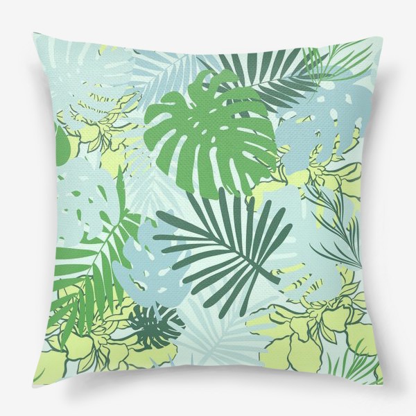 Подушка «Пальмы в тропиках»