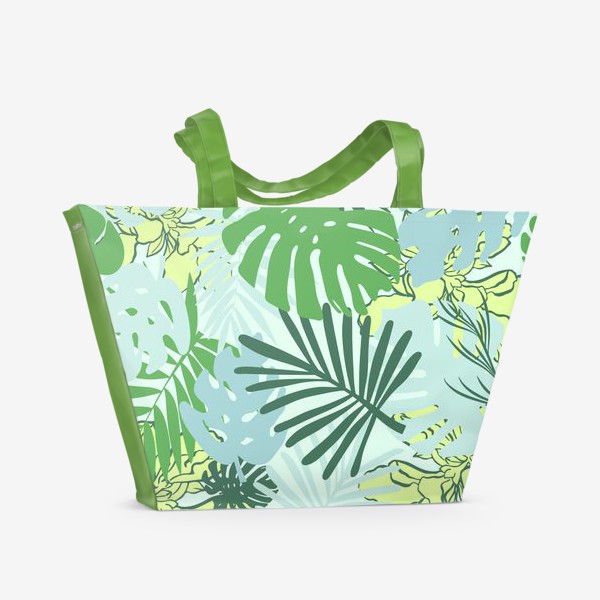 Пляжная сумка «Пальмы в тропиках»