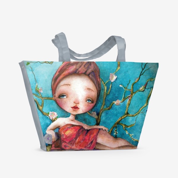 Пляжная сумка «Нимфа Цветущего сада»