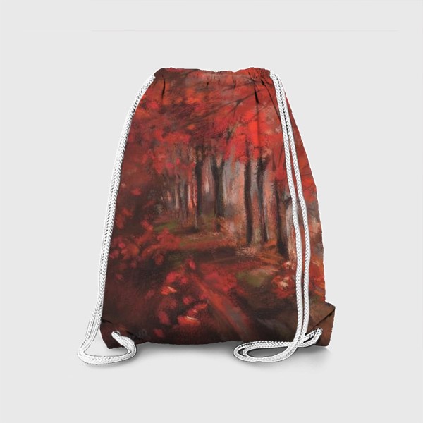 Рюкзак «Пейзаж. Осень. Красный»