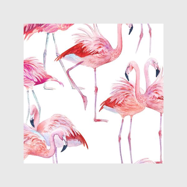 Скатерть «узор с розовыми фламинго»