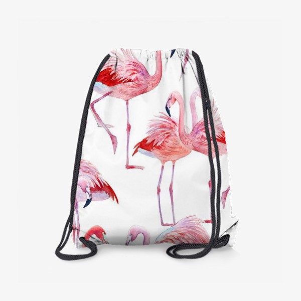Рюкзак «узор с розовыми фламинго»
