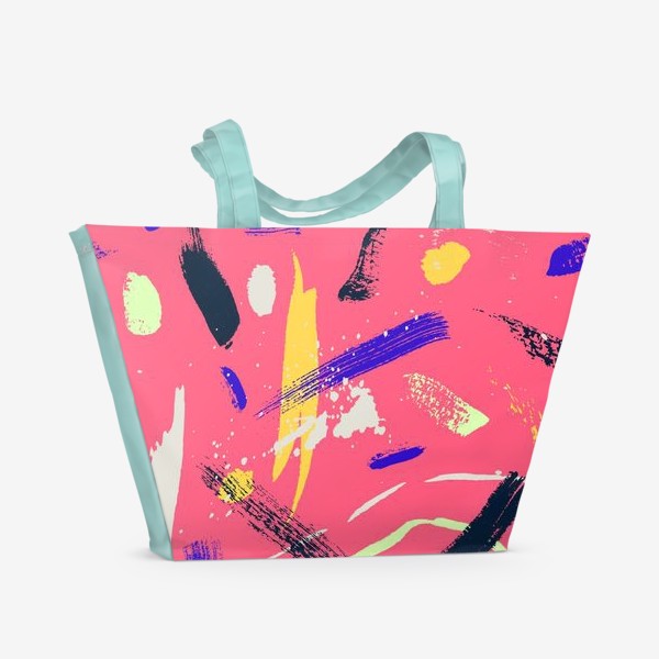 Пляжная сумка «Красочные мазки. Абстракция 9»