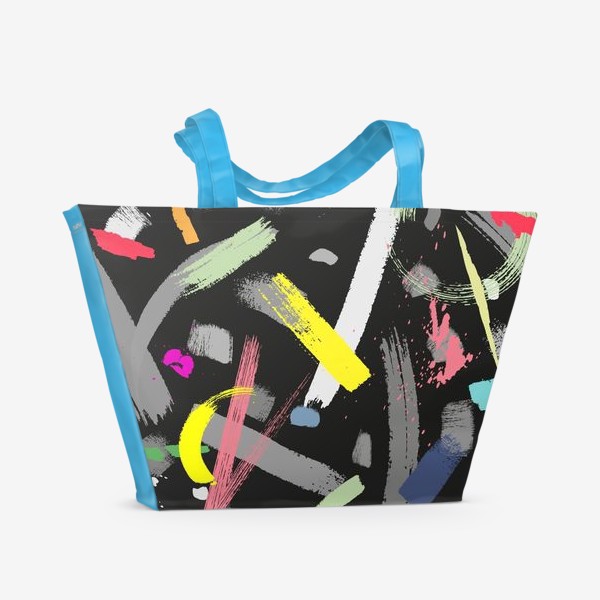 Пляжная сумка «Красочные мазки. Абстракция 11»