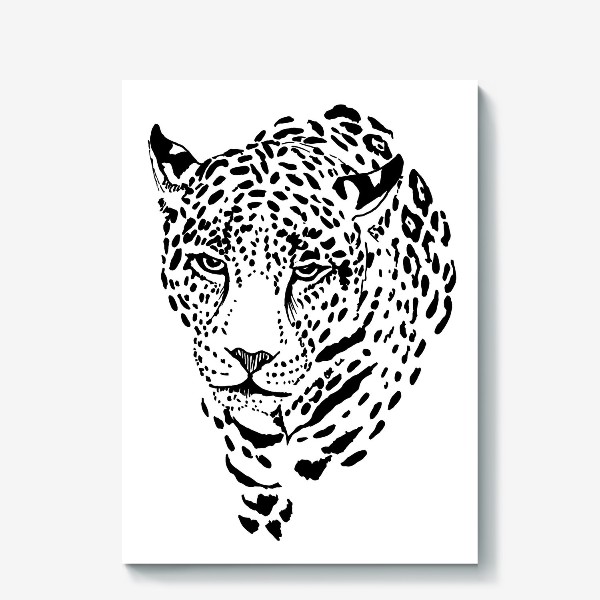 Холст «леопард »