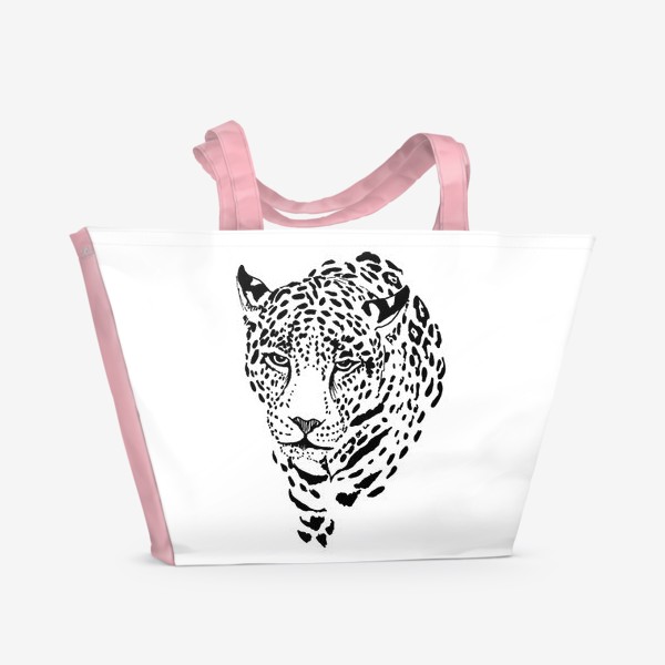 Пляжная сумка «леопард »