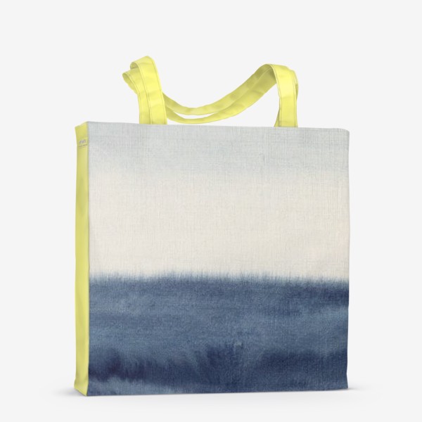 Сумка-шоппер &laquo;Море цвета индиго. Современная абстракция, акварель. Indigo sea, modern abstract watercolor art&raquo;