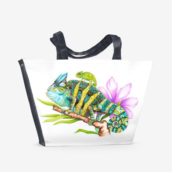 Пляжная сумка «хамелеошки»