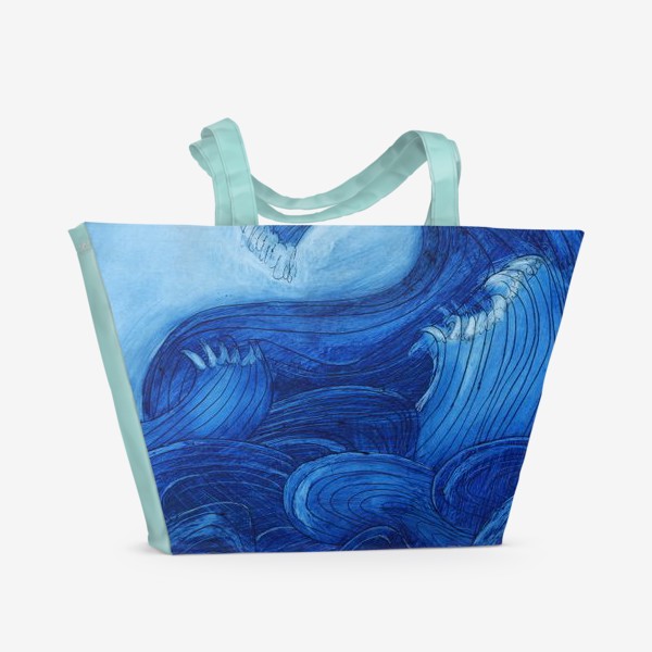 Пляжная сумка «волны»
