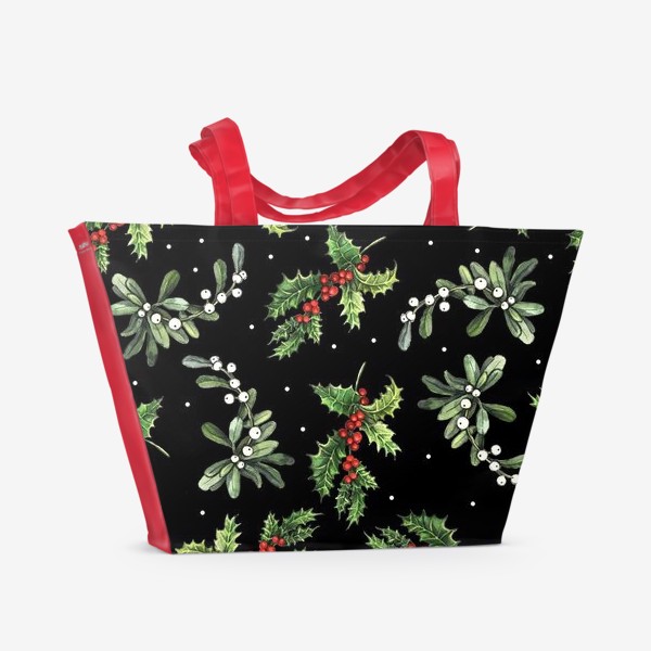 Пляжная сумка «Рождественский паттерн»