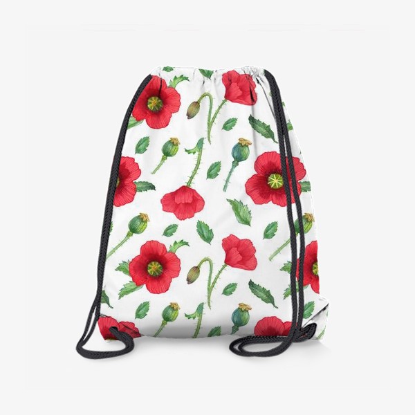 Рюкзак «Red poppies pattern»