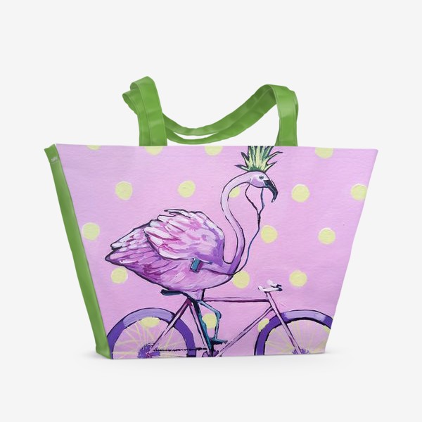 Пляжная сумка «Розовый Фламинго»