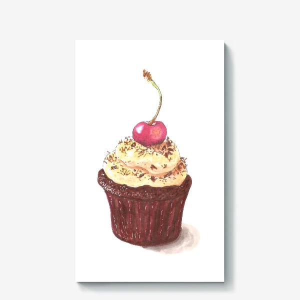 Холст «Cherry cupcake»