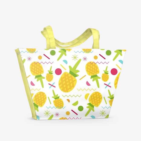 Пляжная сумка «Сладкий ананасовый узор»