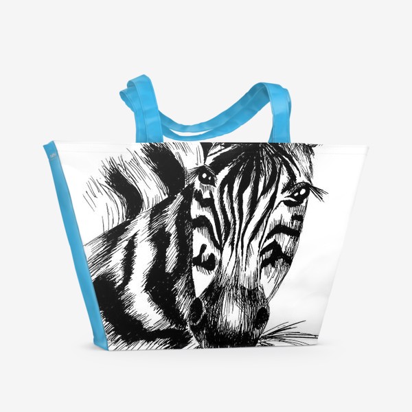 Пляжная сумка «Дикая зебра»
