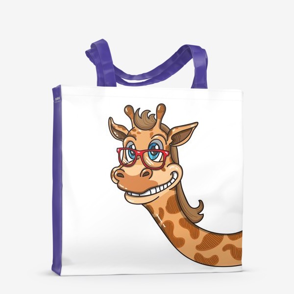 Сумка-шоппер «Жираф в очках»