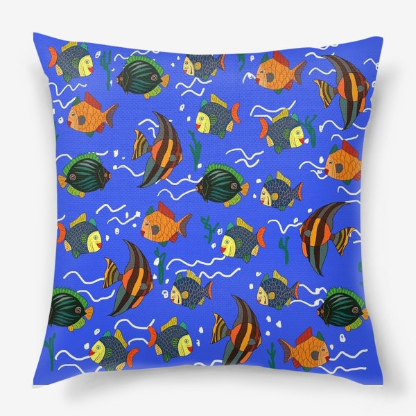 Подушка «Радужные рыбки»