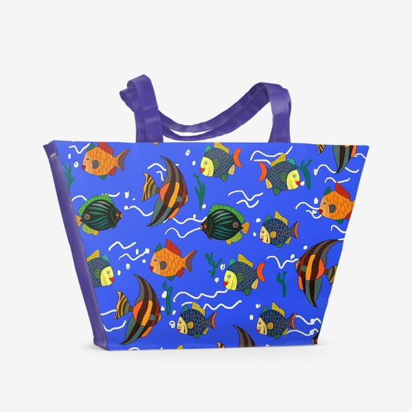 Пляжная сумка «Радужные рыбки»