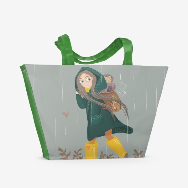 Пляжная сумка «Под дождем»